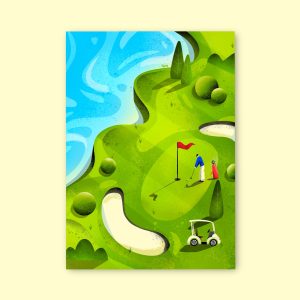 Affiche Golf